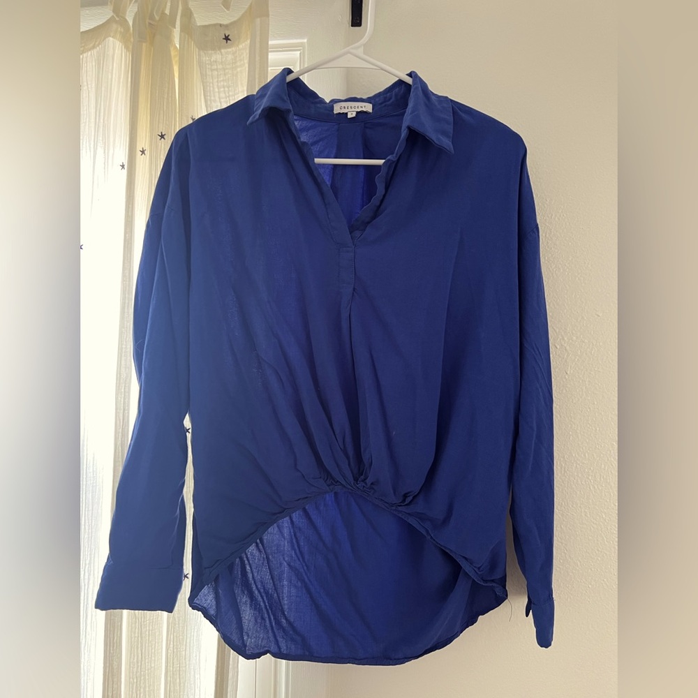 Cobalt blue blouse